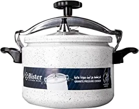 Bister Granite Aluminium Pressure Cooker For Fast Cooker (9 Liters) | Pressure Pot | Arabic Cooker | White & Silver