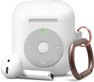 جراب Elago AW6 المعلق لسماعات Apple Airpods - أبيض