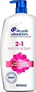 Head & Shoulders Smooth & Silky 2In1 Anti-Dandruff Shampoo With Conditioner 900 ml