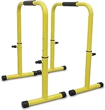 SKY LAND Heavy Duty Adjustable Height & Portable Multi-Function Dip Stand Fitness Bar With Safety Connector for Home Training Bar Exercise-EM-1860, maximum user weight 200kgs