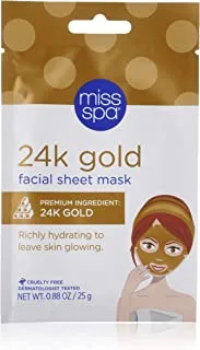 Miss spa 24k gold facial sheet mask, 1 count