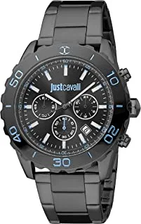 Just Cavalli Men's Crono RobUSto Quartz Watch With Analog Display And Stainless Steel Bracelet Jc1G214M0075