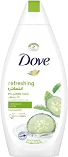 DOVE Go Fresh Refreshing Body Wash For skin nourishing, Cucumber and Green Tea, With moisture renew blend, 500ml