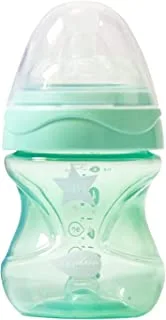 زجاجات أطفال نوفيتا ميميك كول المضادة للمغص - 150 مل. - شكل مريح وتأثير الحلمات ، أخضر