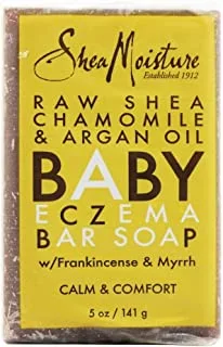 Shea Moisture Raw Shea Chamomile & Argan Oil Baby Eczema Bar Soap, 5Oz