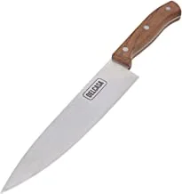 Delcasa 8 Inches Chef Knife, Stainless Steel, Dc2075 | Walnut Wood Handle | Sharp Blade | RUSt-Resistant | Durable & Strong | Knife For Cutting Vegetables, Meat, Fruits & More, Multi