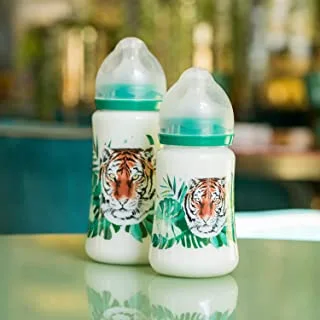 Tommy Lise Wide Neck baby Feeding bottle sutable for 3-6 months - Wild And Free (360 ml)