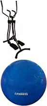 جهاز تمرين بيضاوي 360 درجة مع فتنس وورلد كرة اليوجا ، ازرق - 85 سم
