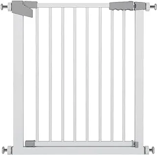 Dog Gate Pet Fence Extra Wide Easy Walk Thru Safety Gate with Auto Close for Indoor House Stairs Doorways (27.5-30inch)
