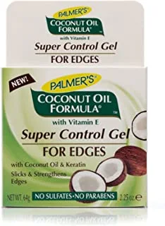 Palmer's Coconut Oil Formula Super Control Gel For Edges, 2.25 Oz (Pack Of 2)