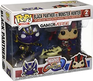 Funko Pop Games: Marvel Capcom-Black Panther Vs Monster Hunter Collectible Figure