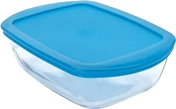 Pyrex Cook & Store Rectangular Glass Roaster With Lid Set Of 3 Pcsliter Clear Glass (913S7145) Food Storage Container Set,Glass Baking Dish With Lid Set