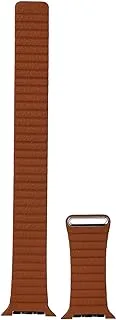حلقة جلد Apple Watch (44 مم) - بني سرج - كبير