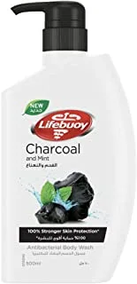 Lifebuoy Anti Bacterial Charcoal & Mint Body Wash, 500 Ml