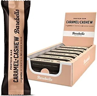 Barebells Caramel Cashew High Protein And Low Carb Bar, 12 X 55G