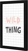 LOWHA LWHPWVP4B-479 Wild thing Wall art wooden frame Black color 23x33cm By LOWHA