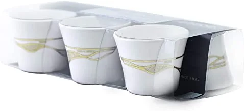 Wisteria Porcelain Cawa Cup set Sarab Gold /6PCS