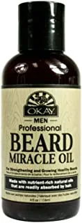 زيت Okay Professional Beard Miracle للرجال ، 4 أونصة