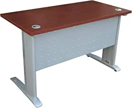 Mahmayi MDF Stazion Modern Office Desk ، ME1260APL ، أحمر ، D60 × W120 × H75 سم ، تتطلب التجميع
