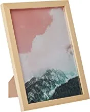 لوحة فنية جدارية جبلية مغطاة بالثلوج من لووا مع إطار خشبي جاهز للتعليق للمنزل ، غرفة النوم ، غرفة المعيشة والمكتب ، ديكور المنزل مصنوع يدويًا ، لون خشبي 23 × 33 سم من LOWHa