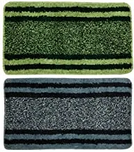 Kuber Industries Washable Winter Doormat|Rugs For Indoor Outdoor|Welcome Mat|Front Door Entrance Mat|2 Piece (Multi)