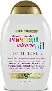 Ogx Conditioner Coconut Miracle Oil 13 Ounce X-Strength (385ml) (2 Pack)