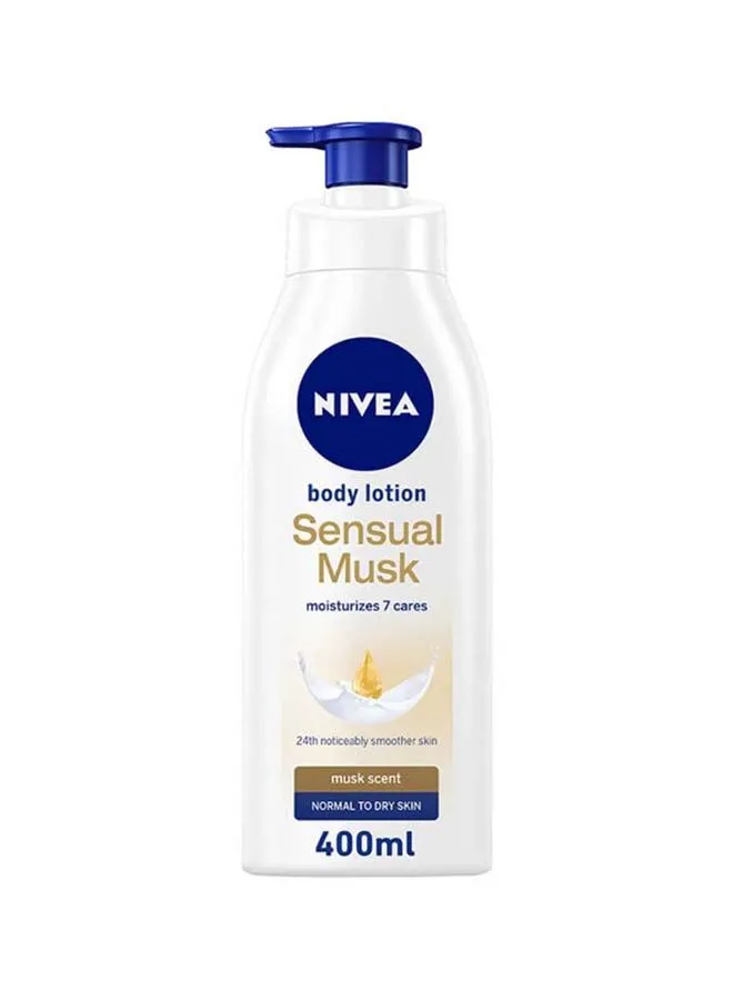 NIVEA Sensual Musk Body Lotion, Musk Scent, Normal To Dry Skin 400ml