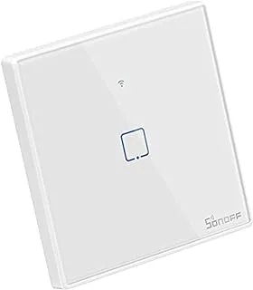 Sonoff TX T2UK1C-TX UK Plug 1 Gang Way WiFi Smart Touch Light Switch Glass Panel Switch