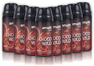 Amalfi Body Spray Choco Wild, 8 X 150 ml- Pack of 1