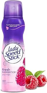 Lady Speed Stick, Fresh Essence, Antiperspirant Deodorant, Spray, Raspberry, 150Ml