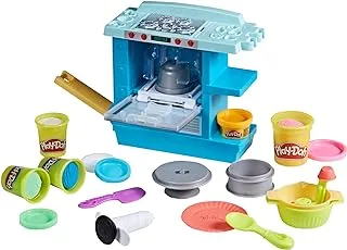 Play-Doh Kitchen Creations Rising Cake Oven Bakery Playset For Kids 3 Years And Up With 5 Modeling Compound Colors, Non-Toxic