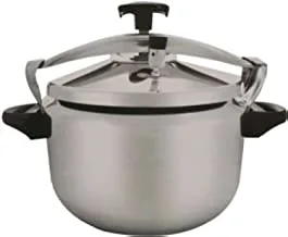 Electus stainless steel pressure cooker 9 liter - ele002, silver