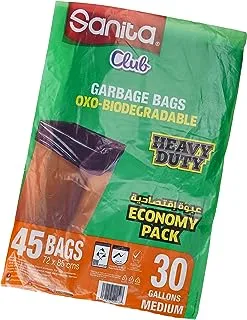 Sanita Club Garbage Bags 30 Gallons 45 Bags