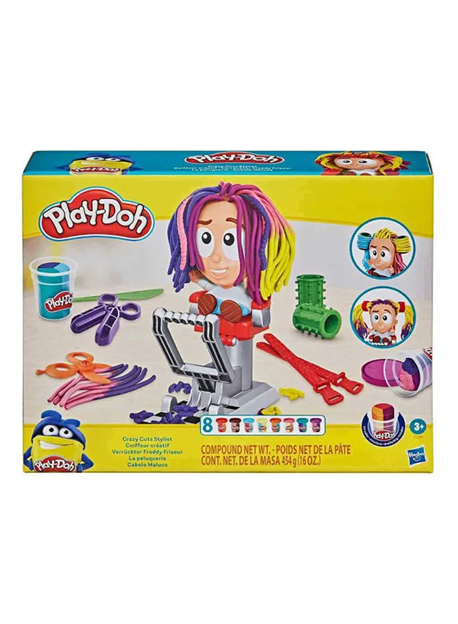 Play-Doh Play-Doh Crazy Cuts Stylist Playset with Tri-Color Cans, Hair Salon Pretend Play Toys for Kids 3 Years and Up, Arts and Crafts for Kids 6.68x27.94x21.59cm