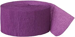 Unique Party 6362 - 24m Purple Crepe Paper Party Streamer
