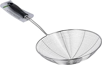 Royalford 21.5 Cm Stainless Steel Skimmer - Spider Strainer Skimmer Strainer Ladle Stainless Steel Wire Skimmer Spoon With Handle For Kitchen Frying Food, Pasta, Spaghetti, Noodle & More