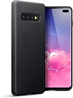 Samsung Galaxy S10 Plus Black Case [Supports Wireless Charging] [Scratch-Resistant] Super thin design, Feels comfortable in your hand Best Cover for Samsung Galaxy S10+