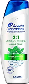 Head & Shoulders 2 In 1 Anti-Dandruff Shampoo And Conditioner Fresh Mint 540ML