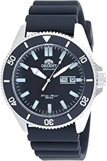 Orient Automatic Black Dial Rubber Band Watch For Men Ra-Aa0010B09C
