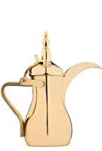 Al Saif Stainless Steel Arabic Coffee Dallah Size: 20 Oz, Color: Gold