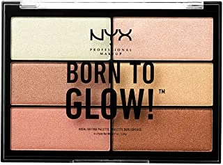 NYX Professional Makeup Born to Glow Highlighting Palette, 01
