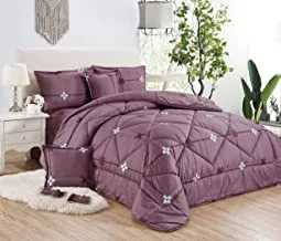 Twin Fluffy Bedding Set 10 Pieces Comforter Set Includes (1 Comforter, 1 Felt Sheet, 2 Pillow Shams, 2 Pillow Shams and 2 Slippers Set, Suitable for King Size Bed