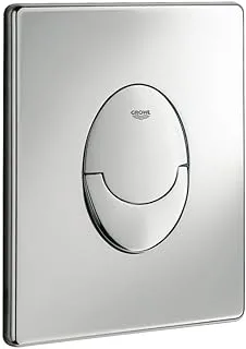 GROHE 38505000 Actuation Plate Skate Air Flush Toilet Bathroom, Chrome