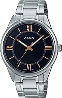 Casio Men Watch Analog Black Dial Stainless Steel Band MTP-V005D-1B5UDF