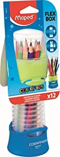 12-Piece Color'Peps Wooden Colored Pencil Multicolour