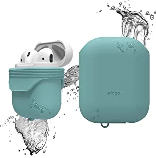 جراب Elago المقاوم للماء لسماعات Apple Airpods - أزرق مرجاني