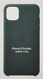 غطاء جلدي من Apple (لجهاز iPhone 11 Pro Max) - أخضر غابات