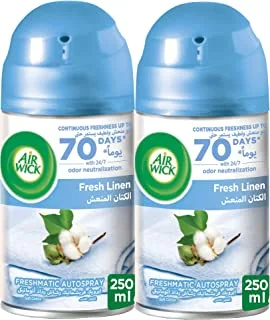 Air Wick Air Freshener Freshmatic Refill, Soft Cotton, 2 X 250 ml