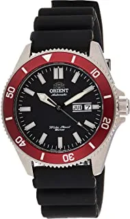 Orient Automatic Black Dial Rubber Band Watch For Men Ra-Aa0011B09C
