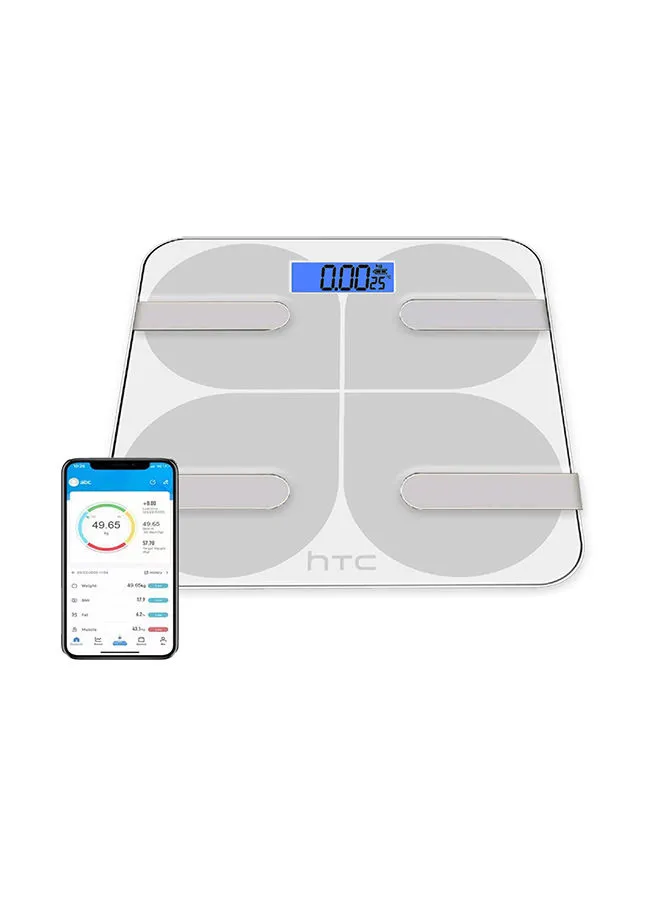 HTC Smart Weighing Scale / Bath Scale With Bluetooth Compatible With IOS And Android 